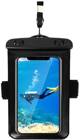AiQInu 2 Pezzi Custodia Impermeabile Smartphone, IPX8 Subacquea, 6,5 Cellulare, Borsa Compatibile con iPhone 13/12/11 Pro Galaxy S23 S22