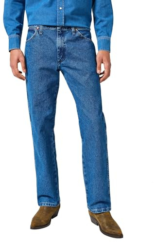 Wrangler 13MWZ, Original Regular Bootcut Fit, Straight Leg Jeans Uomo, StoneWashed, 50W / 32L
