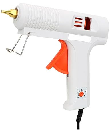 RUHEN Pistola per Colla a Caldo Temperatura costante Temperatura Regolabile Strumento per riparazioni Artigianali Pistola per Colla a Caldo 110 W Riscaldamento Diametro volata 11 mm