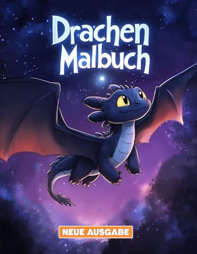 Drachen Malbuch: Entdecke über 50 einzigartige und aufregende Baby-Drachen-Designs für Kinder im Alter von 5-12 Jahren.