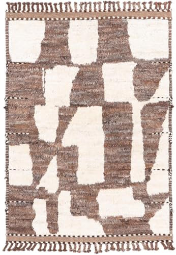 Nain Trading Berber Maroccan Atlas 150x207 Handgeknüpft Modern Orientteppich Designteppich Teppich Wolle