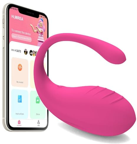 Jinqian Vibro Ei für Frauen mit APP,Mini Vibrator Sex Spielzeug für die Frau mit 10 Vibrationsmodi Leise G-Punkt-Vibratoren Vibratorensets für Unterwegs Sexspielzeug für Paare Extrem Sex