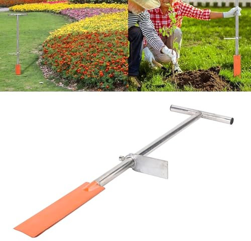 Grabenschaufel, Spaten, robust, 85,9 cm (33,66 Zoll) für Metallerkennung, Umpflanzungen, Zäune, Metallerkennungsschaufel mit T-Griff, zum Ausgraben und Umpflanzen