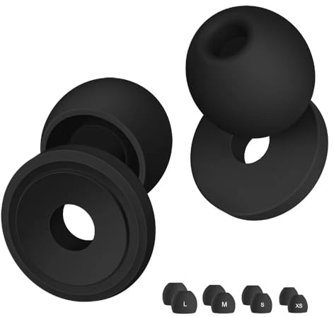 Hushy Ultra Snug & Comfy Ear Plugs – 33 dB Noise Reduction Ear Protection – Reusable Earplugs for Sleep, Side Sleepers, Travel, Snoring, Work & Study –Soft Silicone Ear Plugs for Sleep & Comfort.
