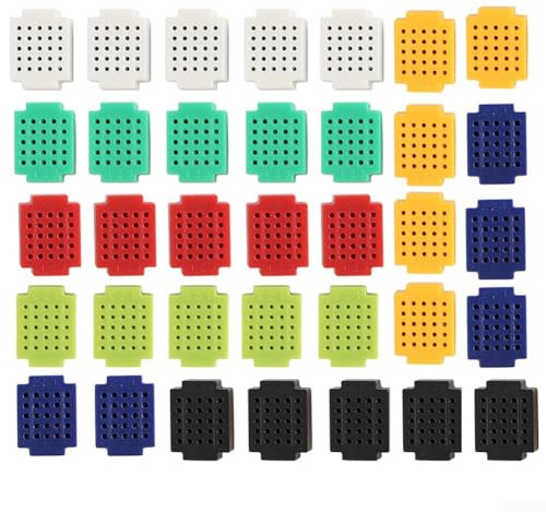 Electronic Circuit Board Set 35 Mini Breadboards with 25 Tie Points for Experimentation and Testing