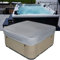KDTRKH Copertura per vasca idromassaggio da esterno quadrata impermeabile per spa bagno piscina patio vasca idromassaggio grigio 231 x 231 x 30 cm