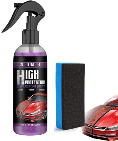 New Beeoo Car Ceramic Coating, 3-in-1 Hochschutz Schnell Autobeschichtungsspray, High Protection 3 in 1 Spray, Auto-Nano-Beschichtungsspray, Keramik Beschichtungs-Spray für Auto, 100ML (1)