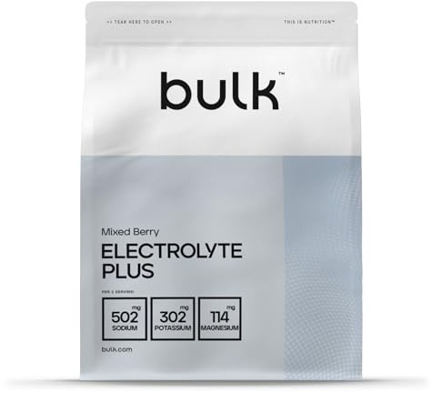 Bulk Electrolyte Plus, Bayas Mixtas, 420 g, 60 porciones, Reemplaza los electrolitos, Mejora la hidratación, Apoya la función muscular y el rendimiento, Apto para veganos