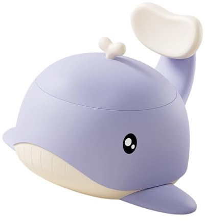 Reisefreundliches Töpfchen für Kleinkinder, kompakte Walform, ergonomischer Sitz, schnell zu reinigen, tragbare Toilette für Zuhause, Reisen, Kinder, Walform, Reisetöpfchen