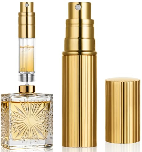 AUYAO Atomizador Perfume, 5ml Rociadora Portátil, Viaje | Frasco Recargable, Perfume Miniatura, Salir Noche Fiestas