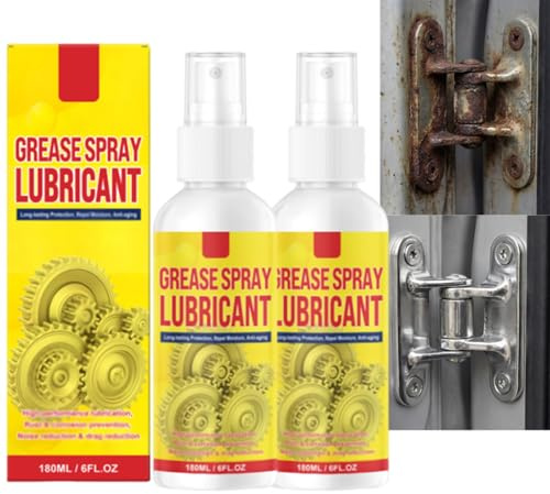 Anti-Rust Lubricant Spray & Rust Remover, Rust Remover Lubricant Spray, Fast-Acting Formula for Vehicles, Tools, Chains (2PC)