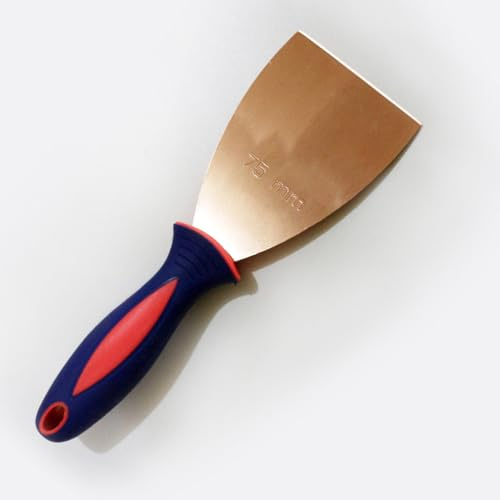 Coltello per rivestimento in rame, spatola per gesso con manico in gomma, raschietto per cartongesso, rimozione legno, raschietto per carta da parati, strumento per pittura