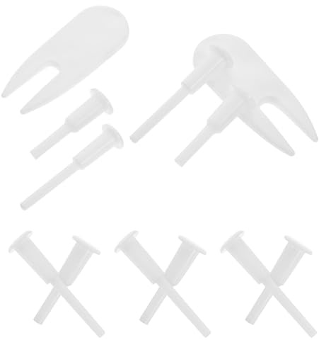 DOITOOL 12 Pièces Bouchon de Rechange pour Ballon d'exercice en Abs Blanc, Butée Anti-Fuite d'air Facile à Entretenir pour Ballon de Yoga et Pilates