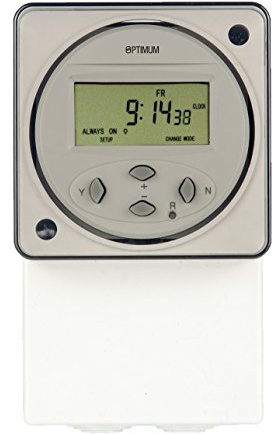 Optimum OP-IHTDIGI Digital 24 Hour/7 Day Immersion/General Purpose Time Switch, 230 V, White