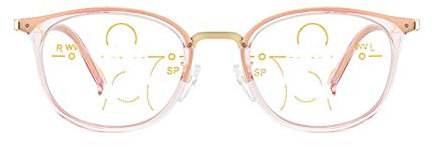 WFENG Intelligente Zoom-Lesebrille,Mode High-Definition-Anti-Blue Light Ultraleichte Und Fast Doppelt Verwendbare Lesebrille Für Männer,Frauen Augenschutz/Rosa / +2.5