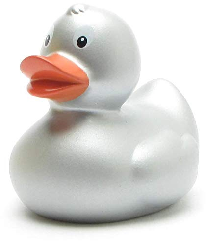 Duckshop Canard de bain – Argent I Couineur I L : 6 cm