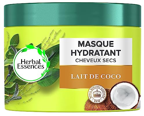 Herbal Essences Mascarilla hidratante con leche de coco, para cabello muy seco