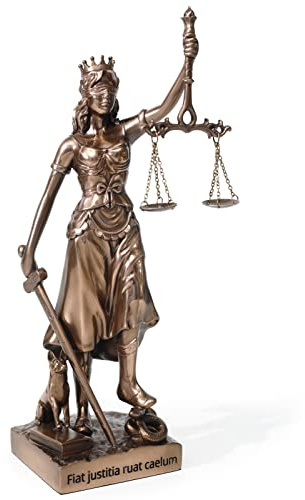 Magicsculp-The Lady Justice Statue - Grekisk romersk rättvisans gudinna 32,8 cm museum klass samlarobjekt figur