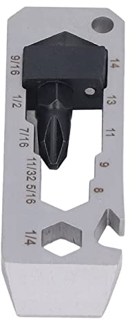 Abrebotellas multiherramienta, 7 en 1 destornillador abrebotellas llave llavero herramienta de mano para exteriores