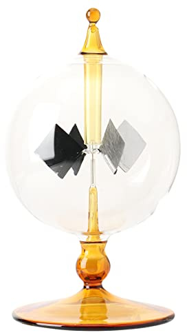 Hausdec Solar Power Radiometer Crookes Solar Energy Vanes Windmill Gift Home Desk Decoration