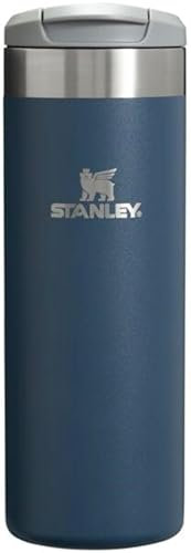 Stanley AeroLight Transit Bottle, Vacuum Insulated Tumbler for Coffee, Tea and Drinks with Ultra-Light Stainless Steel, 16 Oz, Navy