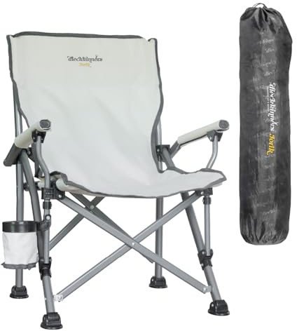 dieckkinners Campingstuhl Jorik, für Kinder und Jugendliche, Getränkehalter, 120kg Tragkraft, Beige