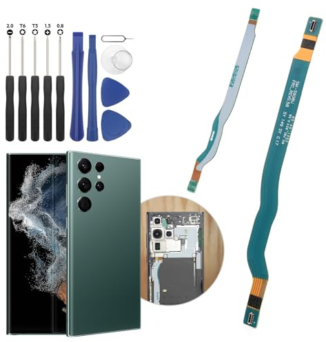 RongZy 5G Signal Flexkabel für Samsung Galaxy S22 Ultra 5G Signal Antenne Flexkabel Flachbandstecker Ersatz für Samsung S22 Ultra S908B Zubehörteile mit Reparaturwerkzeugen Replacement