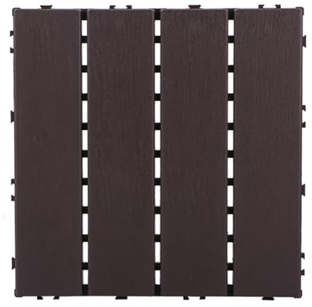 LXXW Pavimento WPC Incastro Piastrelle for pavimenti ad incastro in plastica for esterni, pavimenti decorativi compositi in finto legno di plastica, piastrelle for pavimenti quadrate for patio per Gia