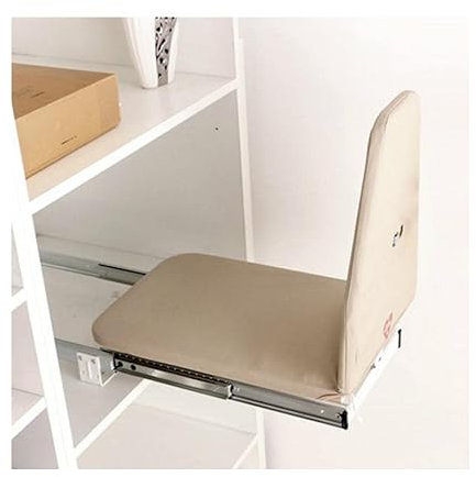 ZJPOJPH Tabla de Planchar Plegable con rotación de 180°, para Armario, con Sistema de Empuje y tracción, amortiguación Oculta, Ahorra Espacio.