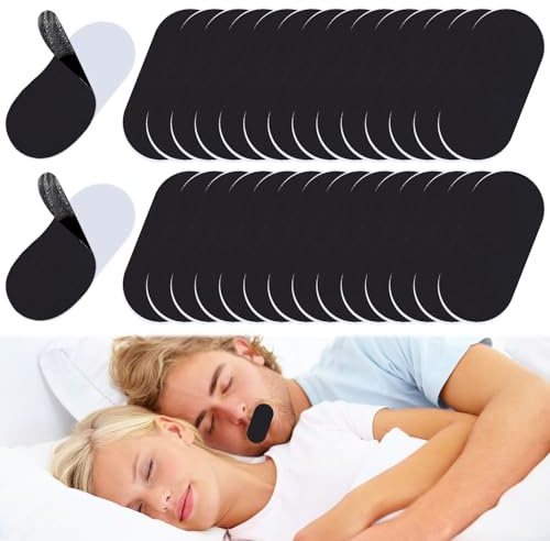 30PCS Mouth Tape for Sleeping Bandes Buccales pour Dormir, Mouth Tape Anti-Ronflement, Ruban Adhésif Buccal pour la Bouche, Solution de Sommeil pour Hommes et Femmes, Encourage la Respiration Nasale