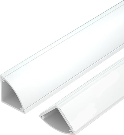 JSFYJZYZ Canalina Passacavi Adesiva, Canalina Elettrica da Esterno Dei Cavi, 100cm, Passacavi per Nascondere I Cavi e Prevenire I Rischi Di Inciampo(White,2x100cm/0.78x39in)