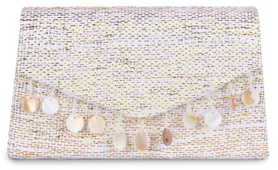 Freiesoldaten Bolso de Paja para Mujer tipo Sobres, Bandolera Trenzada de Verano, Neceser de Playa, Bolso de Noche para Bodas y Vacaciones