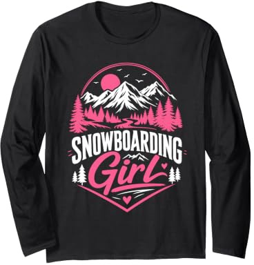 Snowboarder Snowboarding Girl Girls Children Snowboard Long Sleeve T-Shirt