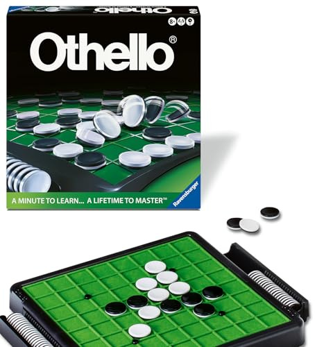 Ravensburger Othello - Classic Strategy Board Game for 2 Players - Easy to Learn, Hard to Master - Fast-Paced Family Fun - Ages 8+