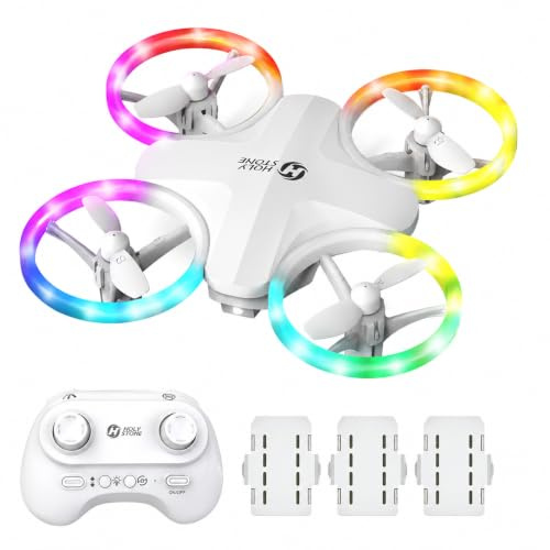Holy Stone HS180 LED Mini Drone for Kids, 3 Batteries, Beginner Friendly