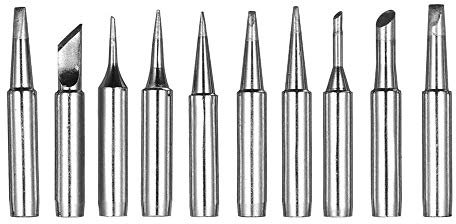 Gasea 10pcs 900M Soldering Tips Replacement Solder Iron Tips Kit for Hakko, Radio Shack, TENMA, ATTEN, Quick, Aoyue, Yihua Solder Station