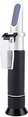 Salinity Refraktometer Handheld 0-100%, Salz Konzentration Tester Meter mit automatischer Temperaturkompensation für Meerwasser und Meeresfischerei Aquaristik