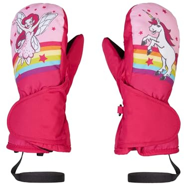 Ziener Guanti da sci per bambini, unisex, colore rosa pop, 116