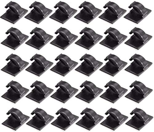100x Stück Kabelbefestigung Drahthalter Kabelklemme Kabelbinder Kabelführung Kabelclip Autozubehör sarachen (100x Kabelhalter)