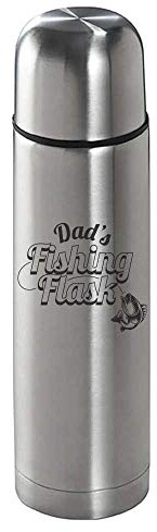 Personalised Fishing Thermo Flask 500ml, Insulated Flask Hot & Cold Drinks