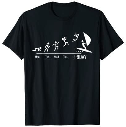 Windsurfing Segel Surfbrett Windsurfen Wochenende Windsurf T-Shirt