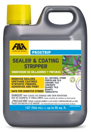 FILA Surface Care Solutions, PROSTRIP, Paint Stripper and Graffiti Remover, Paint Remover for Concrete, Natural Stone, Porcelain and Ceramic Tile, Ideal as Spray Paint and Vandalism Remover, 1QT