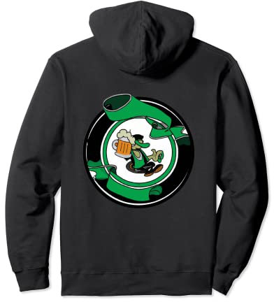 Chope irlandaise trèfle avec bière | Saint Patrick Sweat à Capuche