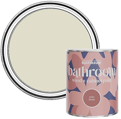 Rust-Oleum Beige Moisture Resistant Bathroom Wood and Cabinet Paint in Satin Finish - Relaxed Oats 750ml