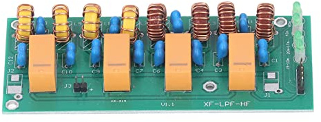 Low Pass Filter, High Efficiency Low Pass Filter Board 100W 12V Power Supply Filtering Module for Shortwave Radios Amplifiers