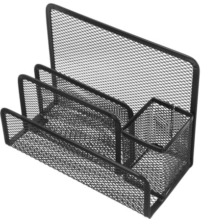 STOBOK Vertikales Datei-Organizer-Rack Aktenhalterregal Schreibtisch-Organizer Buchstützenständerhalter Aktenaufbewahrungsboxen Bücherregal Buchstützenregale Eisen Aktenregal Metall