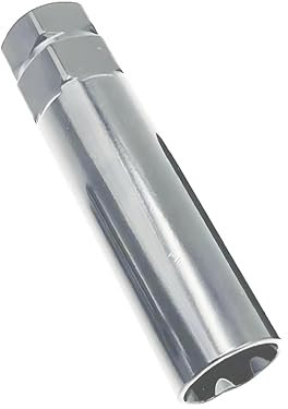 CGEAMDY 7 Spline Radmutternschlüssel, Radmutternantrieb Tuner Schlüssel Werkzeug, Radmutternentferner Mit Steckschlüssel, Ersatzschlüssel für Lug Nuts(Silber)