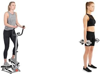 Sunny Health & Fitness 15KG Hantelset NO. 014 + Twist Stepper mit Lenker SF-S020027