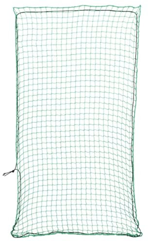 Homgoday Anhängernetz mit Gummiseil, Ladungssicherungsnetz Abdecknetz für Anhänger, Transportnetz Gepäcknetz, Anhänger Ladungssicherung, Abdecknetz Grün 6x3 m PP