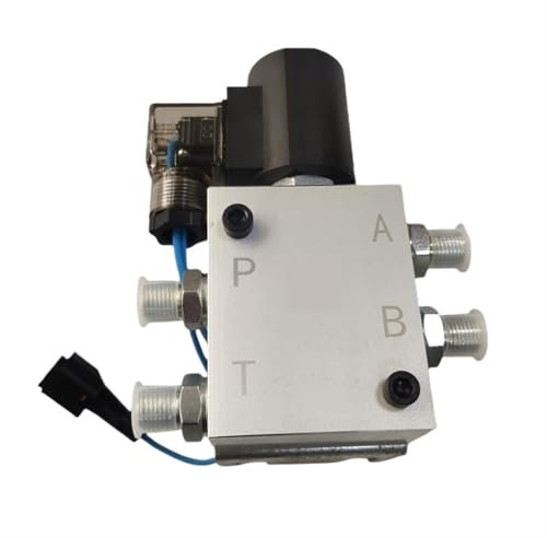 QZROPXOH Électrovanne hydraulique du connecteur à Changement Rapide de l'excavatrice Raccords de clapet Anti-Retour de Cylindre de connecteur à Changement Rapide 12V et 24V(24V Four Holes)